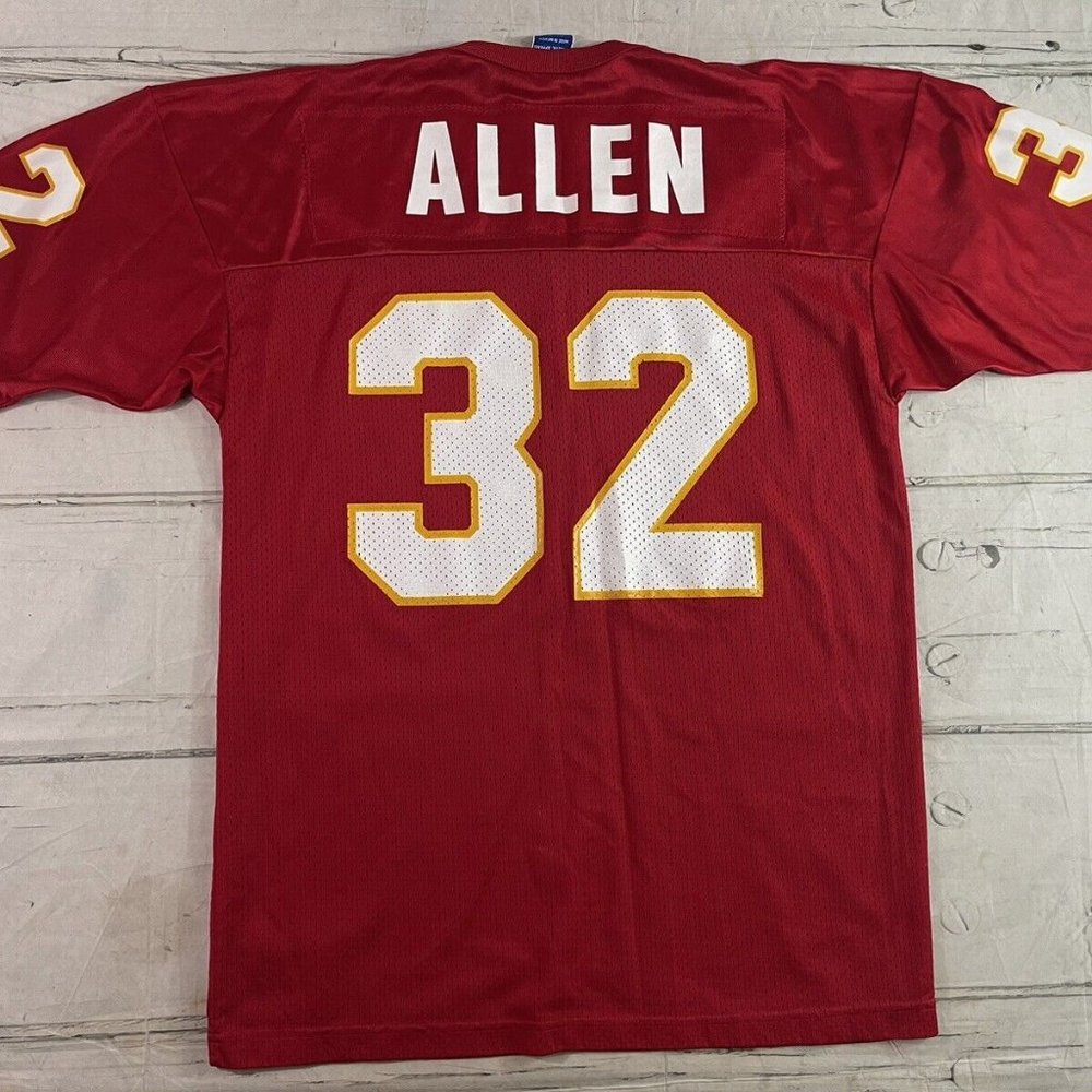 Vintage Champion Marcus Allen #32 Kansas City Chiefs Football Jersey Size 44 EUC